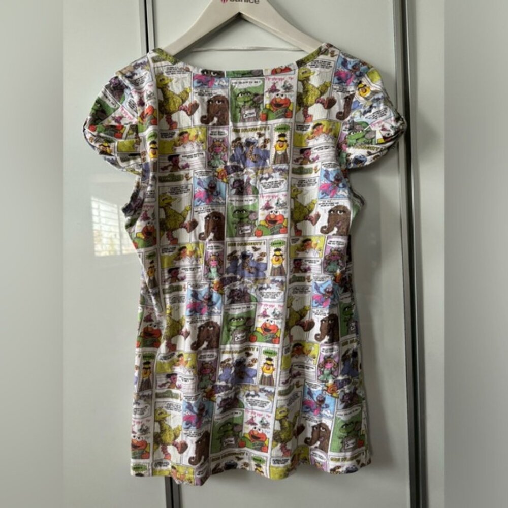 Pull & amp;Bear Sesame Street Cotton Top Size EUR L 30 - Picture 5 of 6